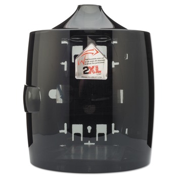 2XL TXL L80 11 in. x 11 in. x 13 in. Contemporary Wall Mount Wipe Dispenser - Smoke Gray