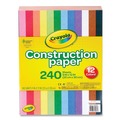 Paper & Printables | Crayola 99-3200 9 in. x 12 in. Construction Paper - Assorted Colors image number 0