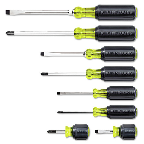 Screwdrivers | Klein Tools 85078 8-Piece All-Purpose Screwdriver Kit with Non-Slip Cushion Grip image number 0