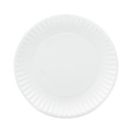 Bowls and Plates | AJM Packaging Corporation AJM CP9GOAWH 9 in. Coated Paper Plates - White (100/Pack, 12 Packs/Carton) image number 2