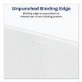 Office Jansan | Avery 11378 11 in. x 8.5 in. 26-Tab Exhibit 1 to Exhibit 25 Avery Style Preprinted Legal Exhibit Bottom Tab Index Dividers - White (1-Set) image number 4