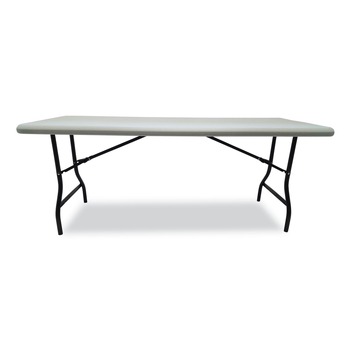 Iceberg 72 in. x 30 in. x 29 in. IndestrucTable Industrial Rectangular Folding Table - Platinum