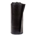 Trash Bags | Inteplast Group S386017K 60 gal. 17 microns 38 in. x 60 in. High-Density Interleaved Commercial Can Liners - Black (25 Bags/Roll, 8 Rolls/Carton) image number 1
