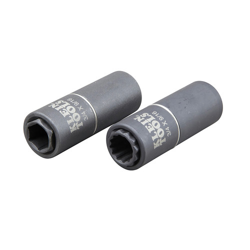 Sockets | Klein Tools 66001 2-In-1 12 Point 3/4 in./ 9/16 in. Impact Socket image number 0