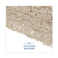 Mops | Boardwalk BWK1018 18 in. x 3 in. Cotton Dust Mop Head - White image number 4