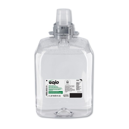 GOJO Industries 5265-02 Green Certified Foam Hand Cleaner, 2000ml Refill (2/Carton) image number 0