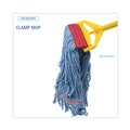 Mops | Boardwalk BWK1800LBDZ Pro Loop Web/Tailband Mop Head - Large, Blue (1-Dozen) image number 4