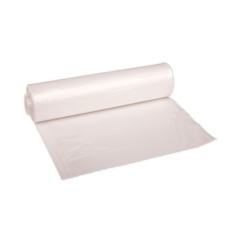 Trash & Waste Bins | Boardwalk Z6037XNKR01 30 in. x 37 in. 30 Gallon 16 mic High Density Industrial Coreless Roll Can Liners - Natural (500/Carton) image number 0
