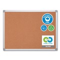 Office Presentation Supplies | MasterVision CA031790 Earth 36 in. x 24 in. Cork Board - Tan Surface/Satin Aluminum Frame image number 2