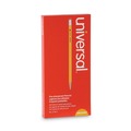 Office Jansan | Universal UNV55401 HB #2 Pre-Sharpened Woodcase Pencil - Black Lead, Yellow Barrel (24/Pack) image number 1