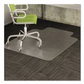  | Deflecto CM13233 45 x 53 DuraMat Moderate Use Wide Lipped Chair Mat for Low Pile Carpet - Clear image number 6
