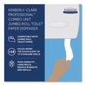 Cleaning & Janitorial Supplies | Kimberly-Clark Professional 09551 20.4 in. x 5.8 in. x 13.1 in. Cored JRT Jumbo Combo Tissue Dispenser - Smoke/Gray image number 10