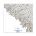 Office Jansan | Boardwalk BWK2016R #16 Cut-End Standard Head Rayon Fiber Mop Head - White (12/Carton) image number 6