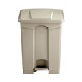 Trash & Waste Bins | Safco 9922TN 17 Gallon Large Capacity Plastic Step-On Receptacle - Tan image number 1