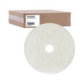 Cleaning Cloths | Boardwalk BWK4020NAT 20 in. Diameter Burnishing Floor Pads - Natural White (5/Carton) image number 1