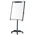  | MasterVision EA48066720 MVI Series 30 in. x 41 in. Magnetic Mobile Easel - White/Black image number 0