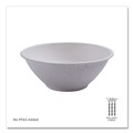 Food Trays, Containers, and Lids | Eco-Products EP-BL40NFA 40 oz Vanguard Renewable and Compostable Sugarcane Bowls - White (400/Carton) image number 2