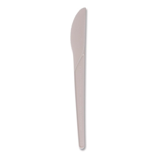 Cutlery | Eco-Products EP-S011 Plantware 6 in. Compostable Knife Cutlery - Pearl White (1000/Carton) image number 0