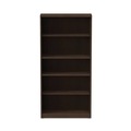  | Alera ALEVA636632ES 31.75 in. x 14 in. x 64.75 in. Valencia Series 5-Shelf Bookcase - Espresso image number 2