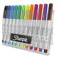  | Sharpie 1983252 Extra-Fine Needle Tip Permanent Markers with Storage Case - Assorted Color Set 2 (12/Pack) image number 1