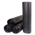 Trash Bags | Inteplast Group S404816K 45 gal. 16 microns 40 in. x 48 in. High-Density Interleaved Commercial Can Liners - Black (25 Bags/Roll, 10 Rolls/Carton) image number 0