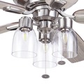 Ceiling Fans | Prominence Home 51669-45 52 in. Magonia Farmhouse Style Flush Mount LED Ceiling Fan with Light - Brushed Nickel image number 2
