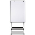 Office & Office Supplies | MasterVision EA49125016 29-1/2 in. x 74.88 White Surface Black Metal Frame Creation Station Dry Erase Board image number 0