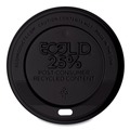  | Eco-Products EP-HL16-BR EcoLid 25% Recyclable 10 - 20 oz. Hot Cup Lid - Black (1000/Carton) image number 1