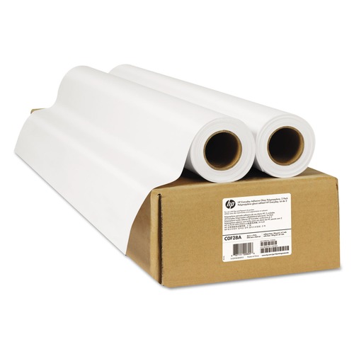  | HP C0F28A Everyday 36 in. x 75 ft. Adhesive Gloss Polypropylene - White (2/Pack) image number 0