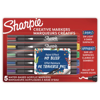Sharpie Medium Bullet Tip Creative Markers - Assorted Colors (5/Pack)