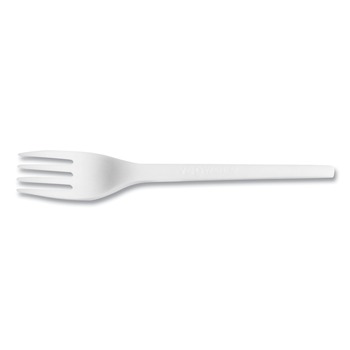 Vegware Compostable CPLA Cutlery Fork - White (1000/Carton)