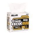 Cleaning & Disinfecting Wipes | Sellars 78200 1-Ply 8.27 x 16.5 TOOLBOX WaterWeave T700 Wipers - White (8/Carton) image number 1