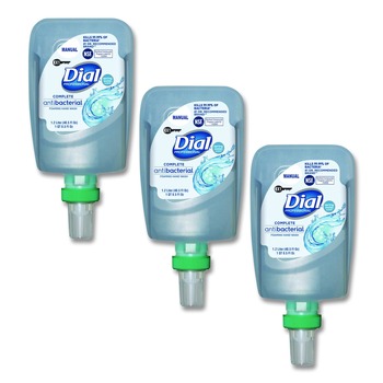 Dial Professional 1.2 L Antibacterial Foaming Hand Wash Refill for FIT X1 Manual Dispenser - Spring Water Scent (3/Carton)