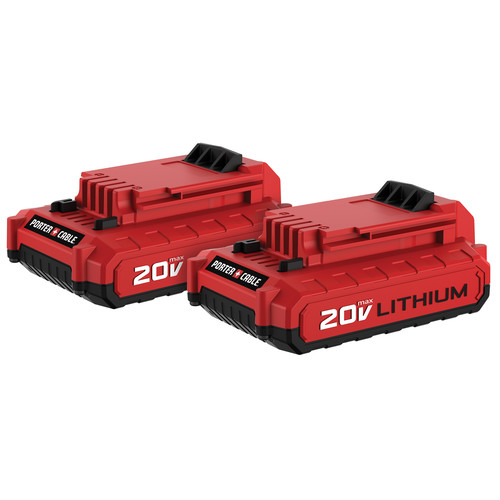 Batteries | Porter-Cable PCC680LP 20V MAX 1.5 Ah Lithium-Ion Battery (2-Pack) image number 0