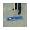 Percentage Off | Boardwalk BWKHL245BSPC 24 in. x 5 in. Synthetic Head 60 in. Wood/Metal Handle Dry Mopping Kit - Blue Head/Natural Handle (1-Kit) image number 5