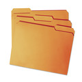 Office Jansan | Smead 12543 Colored File Folders with Assorted 1/3-Cut Tab Positions - Letter, Orange (100/Box) image number 4