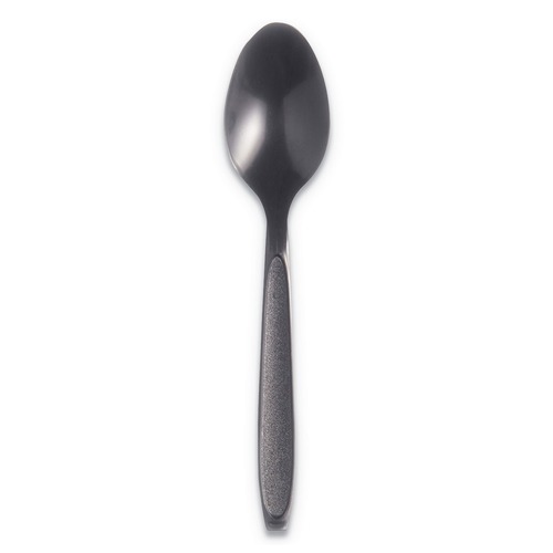 Cutlery | SOLO RSK3-0004 Reliance Mediumweight Plastic Spoon Cutlery - Black (1000/Carton) image number 0