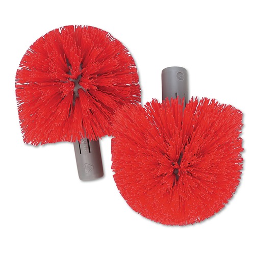 Office Jansan | Unger BBRHR Replacement Heads for Ergo Toilet-Bowl-Brush System - Red (5 Packs/Carton) image number 0