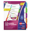 Customer Appreciation Sale - Save up to $60 off | Avery 11840 1 - 5 Tab Customizable TOC Ready Index Divider Set - Multicolor (1 Set) image number 0