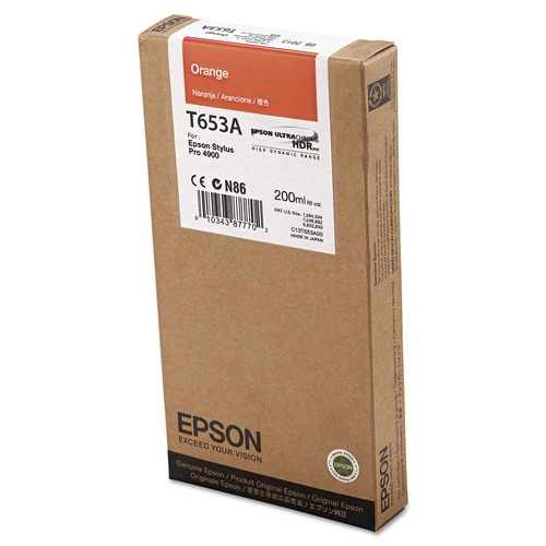 Ink & Toner | Epson T653A00 UltraChrome HDR Ink - Orange image number 0