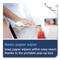 Paper Towels and Napkins | Tork 192126 1-Ply 9 in. x 10.5 in. Basic Paper Wiper - White (24/Carton) image number 2