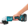 Cut Off Grinders | Makita XAG11T 18V LXT Lithium-Ion Brushless Cordless 4-1/2 / 5 in. Paddle Switch Cut-Off/Angle Grinder Kit with Electric Brake (5.0Ah) image number 2