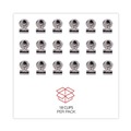 Office Jansan | Universal UNV31260 Bulldog Magnetic Clips - Small, Nickel (18/Pack) image number 7