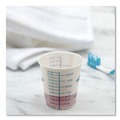 Cups and Lids | SOLO SC378-3008 8 oz Paper Specimen Cups - Blue/White (50/Sleeve, 20 Sleeves/Carton) image number 2