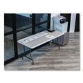 Office Jansan | Iceberg 65223 72 in. x 30 in. x 29 in. IndestrucTable Industrial Rectangular Folding Table - Platinum image number 5