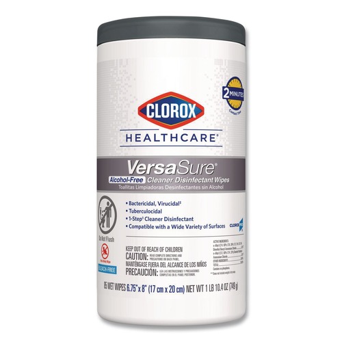 Cleaning & Janitorial Supplies | Clorox Healthcare 31757 VersaSure 6.75 in. x 8 in. 1-Ply Cleaner Disinfectant Wipes - Original Scent White image number 0