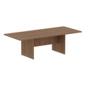  | Alera ALEVA719642WA 94.5 in. x 41.38 in. x 29.5 in. Valencia Series Conference Rectangle Table - Modern Walnut image number 0
