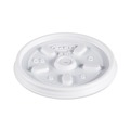 Cutlery | Dart 6JL Vented Plastic Lids for 3.5 oz to 6 oz. Foam Containers - White (1000/Carton) image number 1