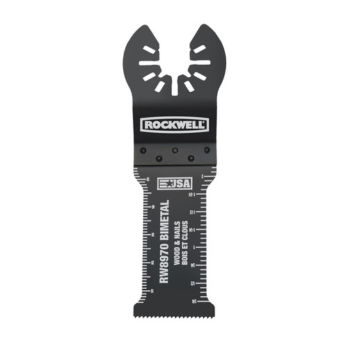 Oscillating Tool Blades | Rockwell RW8970 Sonicrafter 1-1/4 in. Extra Long Extended Life Bi-Metal Wood & Nail End Cut Blade image number 0