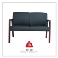  | Alera ALERL2219M Reception Lounge WL Series 44.88 in. x 26.13 in. x 33 in. Loveseat - Black image number 7